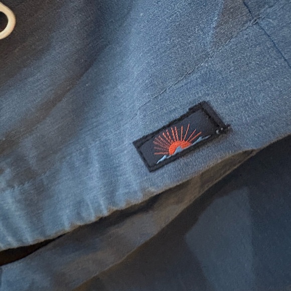 Faherty men’s navy surf stripe zip jacket size medium with hood - Picture 7 of 14